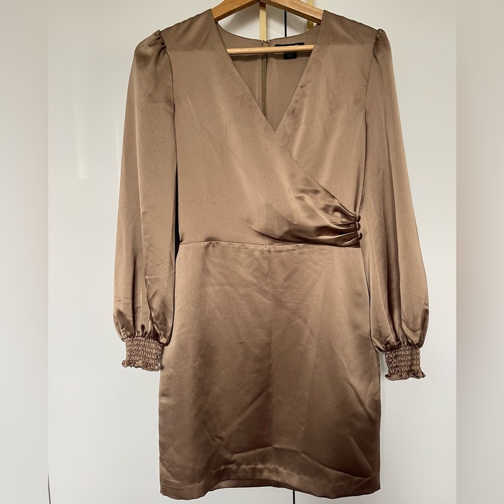 Marciano Daydream Satin bronze Mini Dress